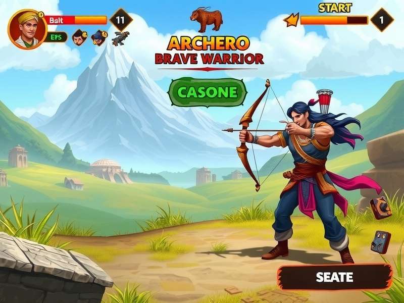 Indian Archero Brave Warrior character selection screen